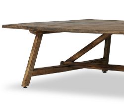 Zetta Wood Rectangular Coffee Table (54")