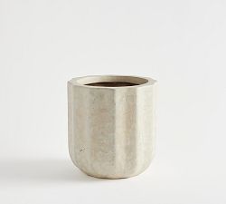 Open Box: Modern Fluted Rustic, Medium - White