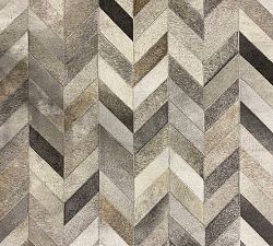 Elora Chevron Cowhide Rug