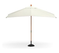 Open Box: Rectangular Premium Umbrella w/ Eucalyptus Pole - High Performance Canvas, White