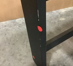 Open Box: Malibu Metal Rectangular Outdoor Coffee Table (45") - Black