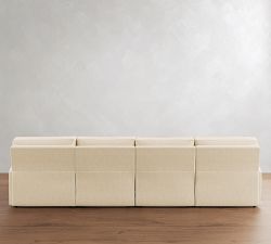 PB Comfort Square Arm Power Reclining Double Chaise Sectional (143"-171")