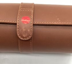 Open Box: Grant Leather Watch Roll - Cognac