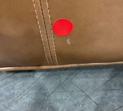 Open Box: Irving Roll Leather Grand Swivel Recliner without Nailheads - Signature Maple