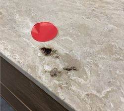 Open Box: Kona Travertine Nightstand (26") - Woodland Brown