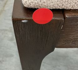 Open Box: Monty Cane Dining Chair - Performance Boucle Oatmeal, Vintage Amber