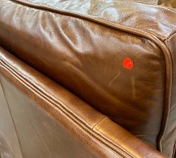 Open Box: Tyler Square Arm Manual Tall Recliner without Nailheads (41") - Statesville Molasses, Seadrift