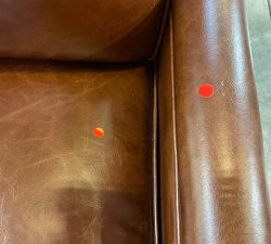 Open Box: Tyler Square Arm Manual Tall Recliner without Nailheads (41") - Statesville Molasses, Seadrift