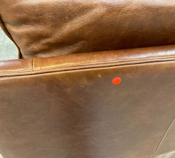 Open Box: Tyler Square Arm Manual Tall Recliner without Nailheads (41") - Statesville Molasses, Seadrift