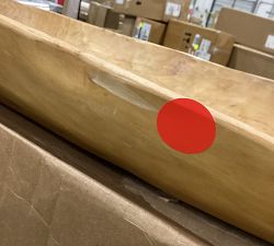 Open Box: Wooden Decorative Dough Bowl Tray - Natural