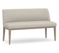 Open Box: Layton Upholstered Banquette - Performance Heathered Tweed, Seadrift