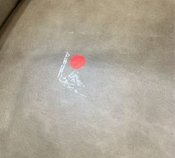 Open Box: Classic Leather Counter Height Stool (24") - Legacy Taupe, Seadrift Legs