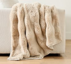 Cascade Faux Fur Throw