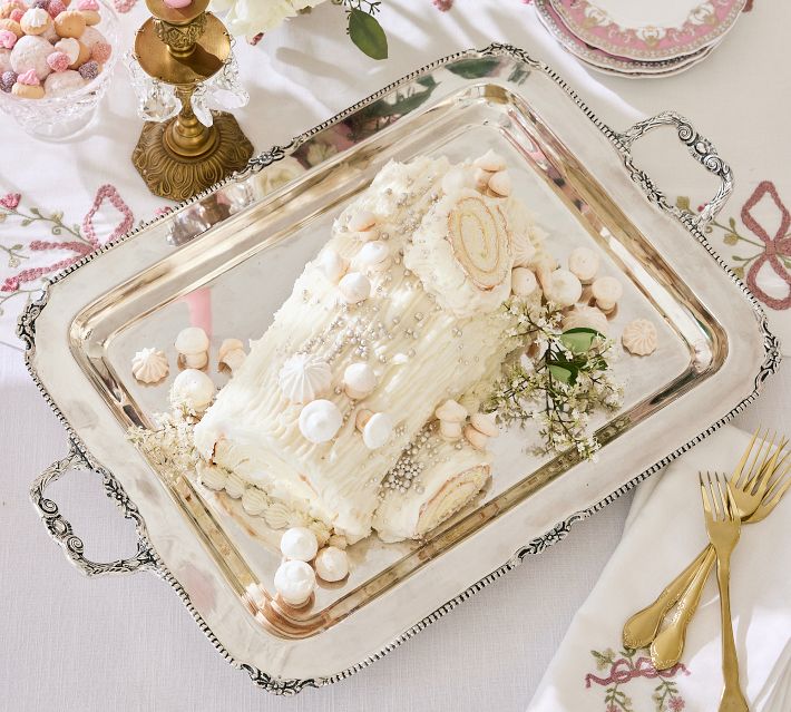 LoveShackFancy Silver Decorative Tray | Pottery Barn