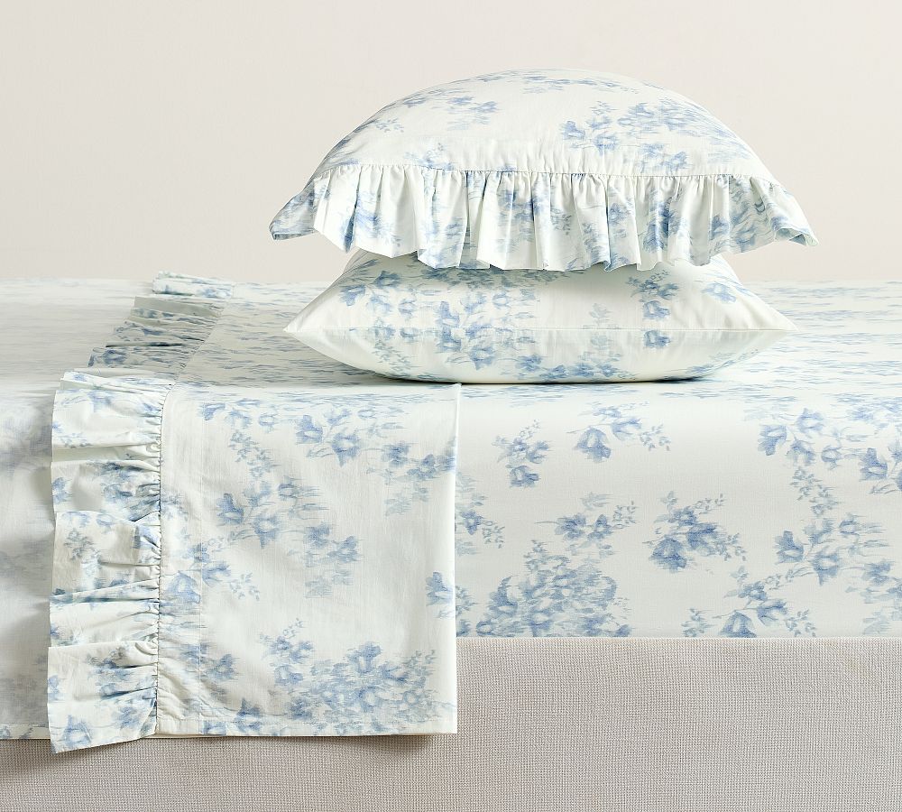 LoveShackFancy Ikat Meadow Sheet Set - Blue, King