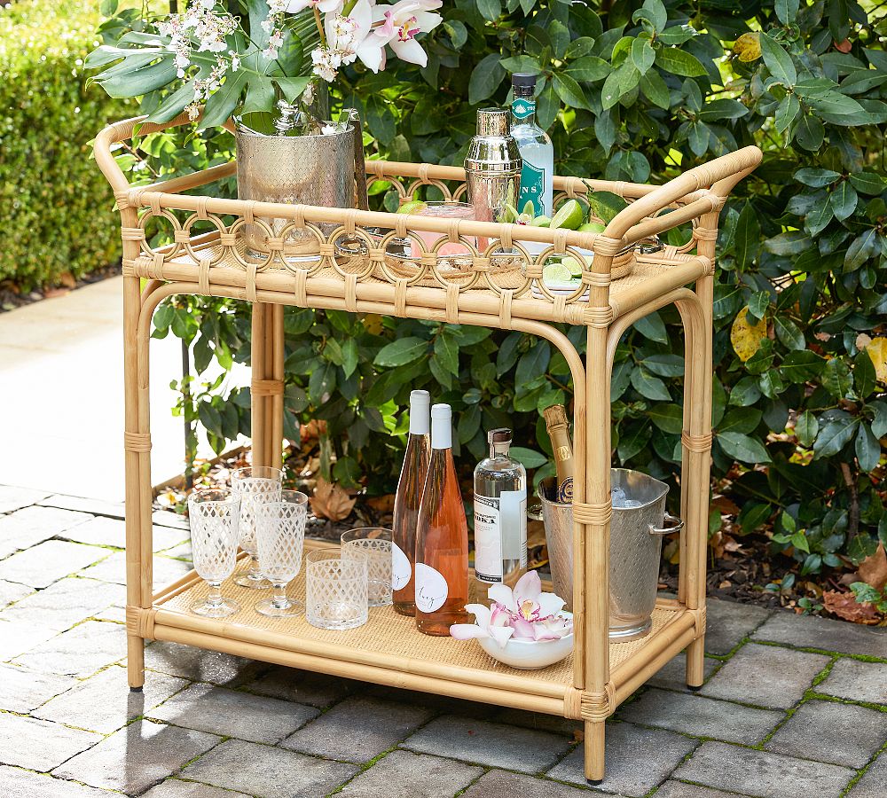 Monique Lhuillier Siena Bar Cart (37")