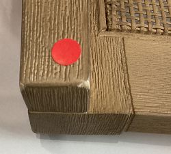 Open Box: Atwood Cane Counter Stool (26") - Performance Boucle Oatmeal, Seadrift