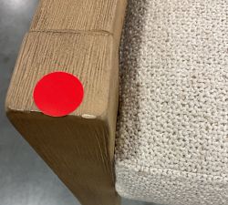 Open Box: Atwood Cane Counter Stool (26") - Performance Boucle Oatmeal, Seadrift