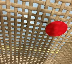 Open Box: Atwood Cane Counter Stool (26") - Performance Boucle Oatmeal, Seadrift