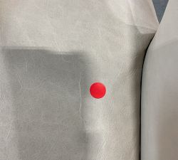 Open Box: Baldwin Leather Swivel Counter Stool (25") - Statesville Pebble, Seadrift