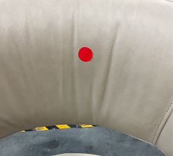 Open Box: Baldwin Leather Swivel Counter Stool (25") - Statesville Pebble, Seadrift