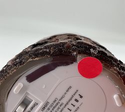 Open Box: Premium Flickering Flameless Candle (3" x 6") - Brown Bark