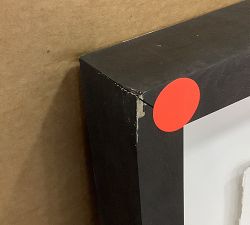 Open Box: Quietside Pines Framed Print #2 (44" x 34") - Black Frame