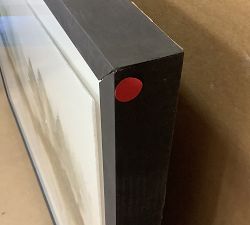 Open Box: Quietside Pines Framed Print #2 (44" x 34") - Black Frame