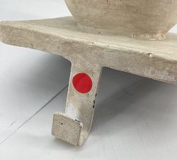 Open Box: Terracotta Snow Woman Stocking Holder - White