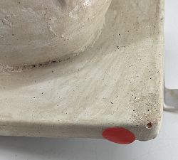 Open Box: Terracotta Snow Woman Stocking Holder - White