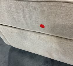 Open Box: Tyler Square Arm Swivel Glider Manual Recliner without Nailheads- Performance Textured Chenille Oatmeal