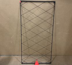 Open Box: Clarence Wall-Mounted Trellis Extension (46"W x 23"H) - Black