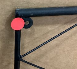 Open Box: Clarence Wall-Mounted Trellis Extension (46"W x 23"H) - Black