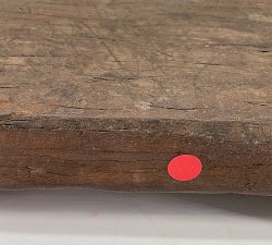 Open Box: Found Reclaimed Wood Pedestal Tray - Brown