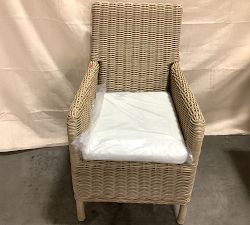 Open Box: Huntington Roll Arm Dining Chair with High Performance Cushion Cover - Natural