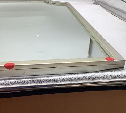 Open Box: Juniper Metal Wall Mirror (24"W x 36"H) - Silver