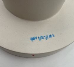 Open Box: Pomona Concrete Round Outdoor Side Table (12") - White