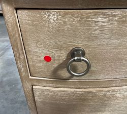 Open Box: Scarlett Marble Nightstand (28") - Weathered Wheat
