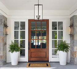 Valley Lantern Metal Cylinder Outdoor Pendant (13")