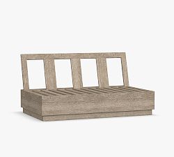 Open Box: Indio Modern Platform Loveseat Frame - Weathered Gray