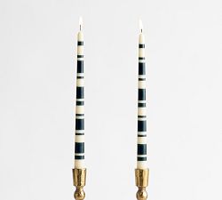 Pattern Taper Candles - Set of 2