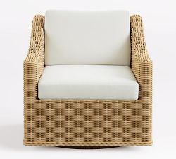Huntington Slim Slope Arm Swivel Outdoor Lounge Chair
