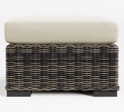 Huntington  Wicker Outdoor Ottoman (27")