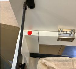 Open Box: Aubrey Laundry Cart - White