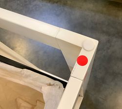 Open Box: Aubrey Laundry Cart - White