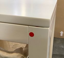Open Box: Aubrey Laundry Cart - White