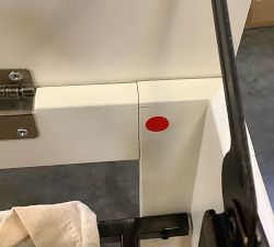 Open Box: Aubrey Laundry Cart - White