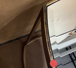 Open Box: Clara Square Glass Nesting Tables, Set of 2 - Antique Gold