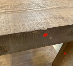 Open Box: Rockport Rectangular Reclaimed Wood Side Table (24") - Cocoa Brown