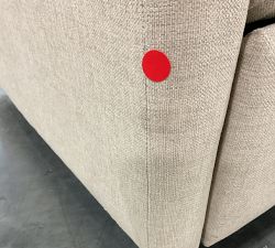 Open Box: Tyler Square Arm Swivel Glider Manual Recliner without Nailheads - Performance Textured Chenille Oatmeal